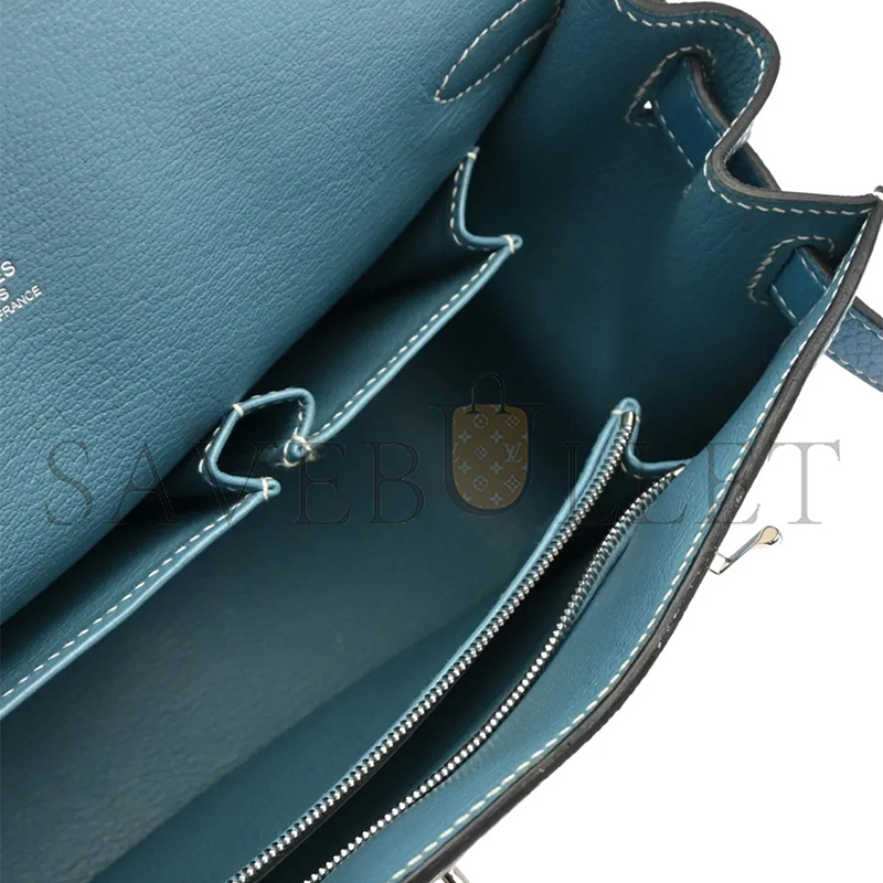 HERMÈS MASTER TAURILLON CLEMENCE JYPSIERE 28 BLUE JEAN (28*22*12cm)